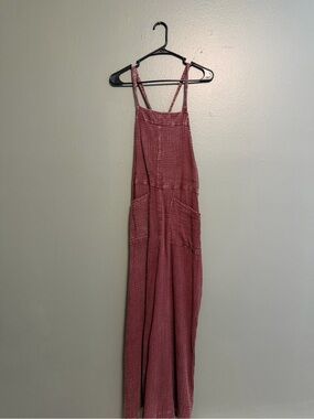 Willow Strappy Wide-Leg Jumpsuit in Mauve